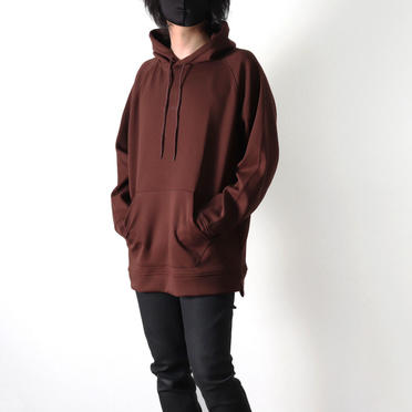 EMBROIDERY LOGO HOODIE　CHOCOLATE BROWN No.7