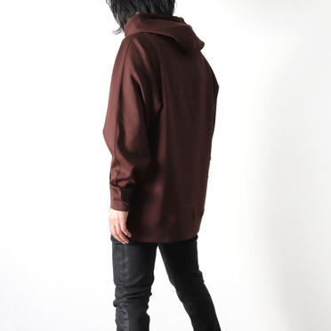 EMBROIDERY LOGO HOODIE　CHOCOLATE BROWN No.8