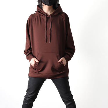 EMBROIDERY LOGO HOODIE　CHOCOLATE BROWN No.11