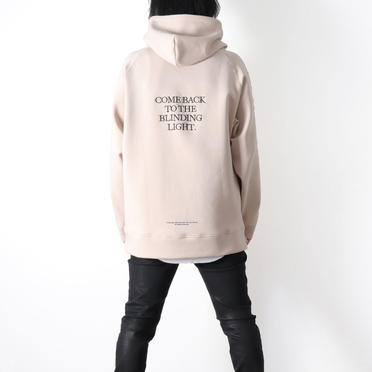 EMBROIDERY LOGO HOODIE　SAND BEIGE No.11