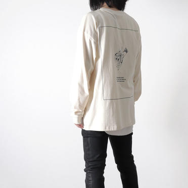 LONG SLEEVE TATTOO TEE　USED IVORY No.6