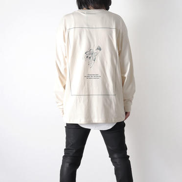 LONG SLEEVE TATTOO TEE　USED IVORY No.7