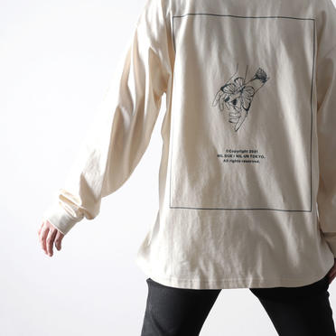 LONG SLEEVE TATTOO TEE　USED IVORY No.9