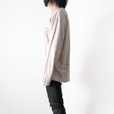 LONG SLEEVE TATTOO TEE　OATMEAL No.8