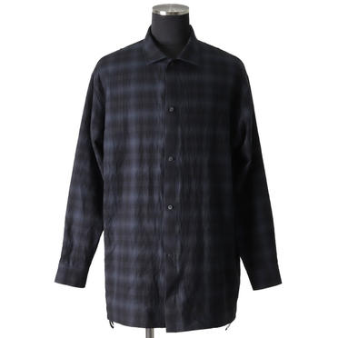 Checked Long Sleeve Shirts　BK×GY No.1