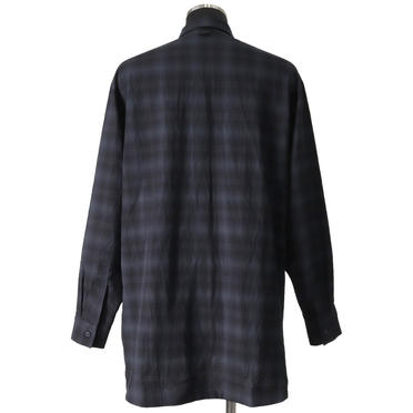 Checked Long Sleeve Shirts　BK×GY No.5