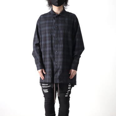 Checked Long Sleeve Shirts　BK×GY No.13