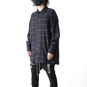 Checked Long Sleeve Shirts　BK×GY No.14