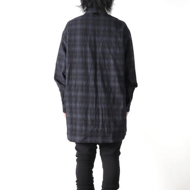 Checked Long Sleeve Shirts　BK×GY No.15