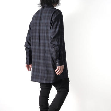 Checked Long Sleeve Shirts　BK×GY No.16