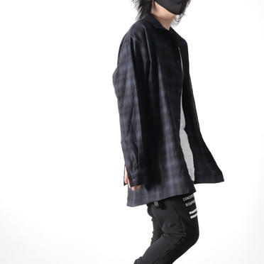 Checked Long Sleeve Shirts　BK×GY No.20