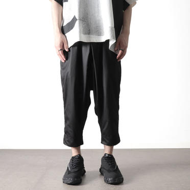 TUCKED CROPPED PANTS　BLACK No.13
