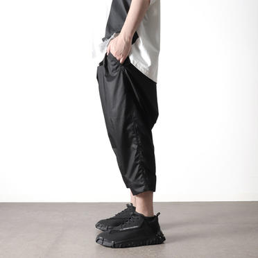 TUCKED CROPPED PANTS　BLACK No.15