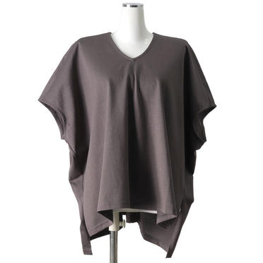 V neck box T　C.GRAY No.1