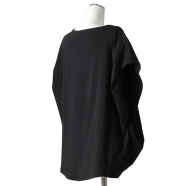 boat neck side tucked P/O　BLACK No.6