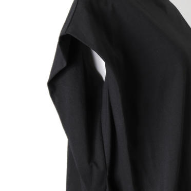 boat neck side tucked P/O　BLACK No.8