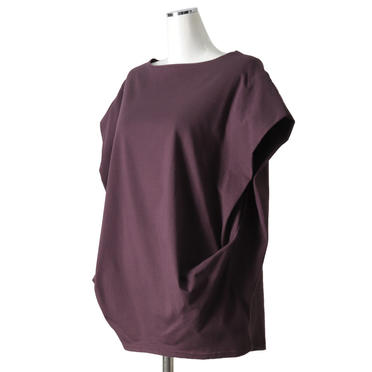 boat neck side tucked P/O　PURPLE No.2