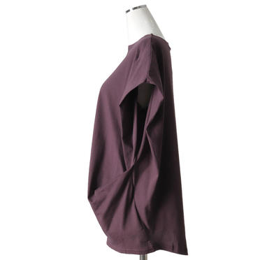 boat neck side tucked P/O　PURPLE No.3