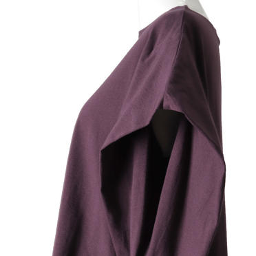 boat neck side tucked P/O　PURPLE No.10