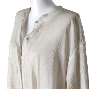 pigment dyed flared shirt　L.GRAY No.8