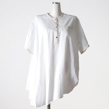 asymmetry half slv shirt　OFF WHITE No.1
