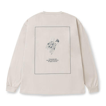 LONG SLEEVE TATTOO TEE　USED IVORY No.1