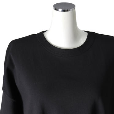 wide sweat P/O　BLACK No.7