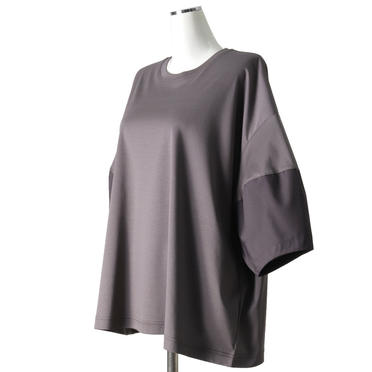 MIDIUMISOLID crew neck cocoon slv P/O　GRAY No.2