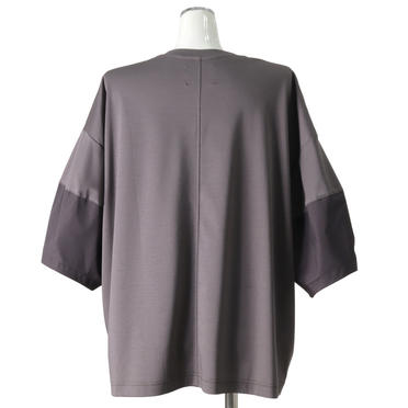 MIDIUMISOLID crew neck cocoon slv P/O　GRAY No.5