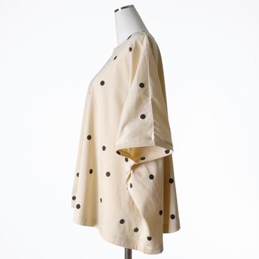 dots print wide P/O　BEIGE No.3