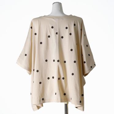 dots print wide P/O　BEIGE No.5