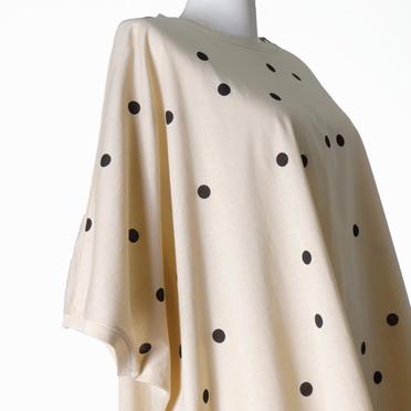 dots print wide P/O　BEIGE No.8