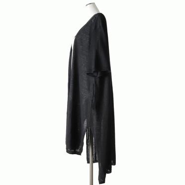 [SALE] 50%OFF　MIDIUMISOLID linen cache-coeur long C/D　BLACK No.3