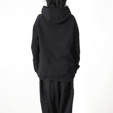 LAYERED HOODIE　BLACK No.17