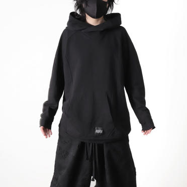 LAYERED HOODIE　BLACK No.19