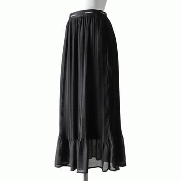 MIDIUMISOLID random pleats SK　BLACK No.2