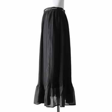 MIDIUMISOLID random pleats SK　BLACK No.3