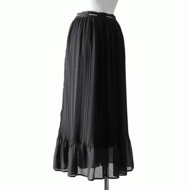 MIDIUMISOLID random pleats SK　BLACK No.4