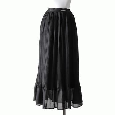 MIDIUMISOLID random pleats SK　BLACK No.5