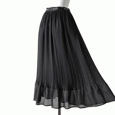 MIDIUMISOLID random pleats SK　BLACK No.6