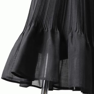 MIDIUMISOLID random pleats SK　BLACK No.9