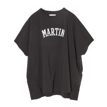 "MARTIN"ロゴワイド ドルマンT-shirts　CHARCOAL No.1