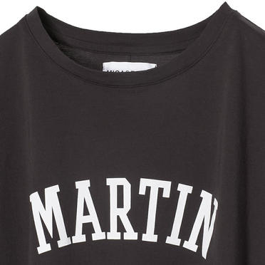 "MARTIN"ロゴワイド ドルマンT-shirts　CHARCOAL No.3