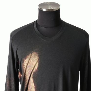 DILATED PRINT LS T-SHIRT　BLACK No.8