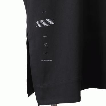 SLIT LS T-SHIRTS　BLACK No.11