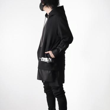 Layered Hoodie Pullover　BLACK No.15