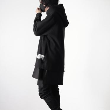 Layered Hoodie Pullover　BLACK No.16