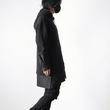 Layered Hoodie Pullover　BLACK No.19