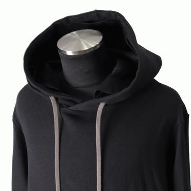 Layered Hoodie Pullover　BLACK No.7