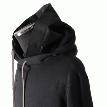 Layered Hoodie Pullover　BLACK No.8